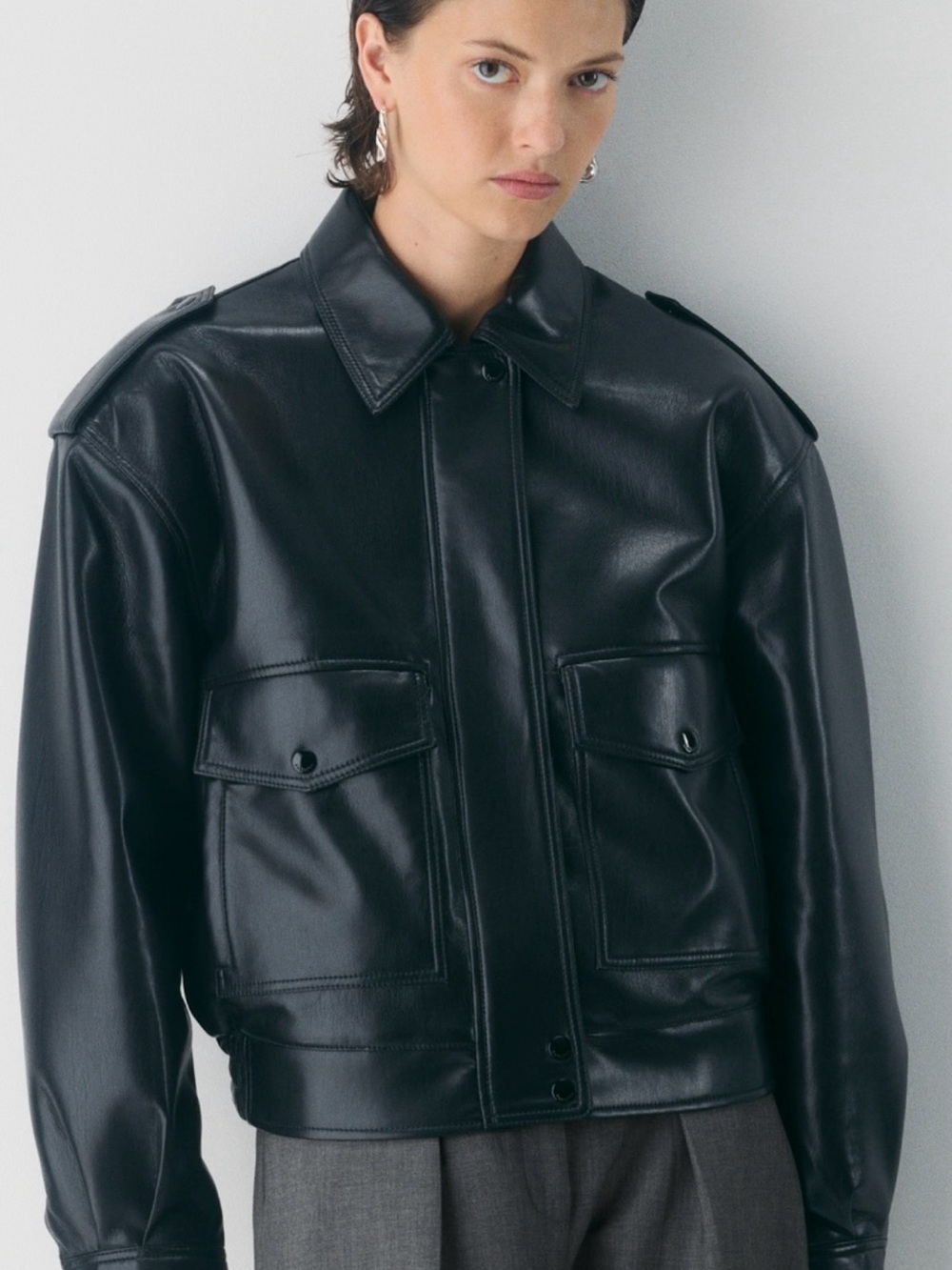 Aritzia Croft Jacket Faux Leather